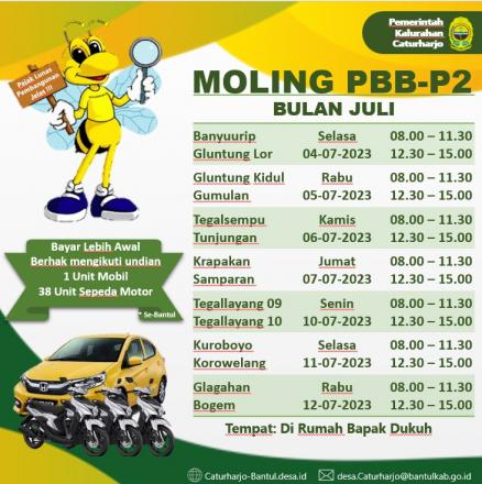 Moling PBB P2 Bulan Juli
