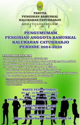 Pengisian Anggota BAMUSKAL Periode 2024-2030