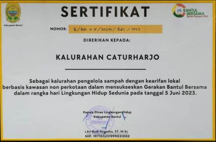 Kalurahan Pengelola Sampah dengan Kearifan Lokal