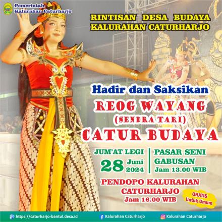 Pentas Reog Wayang (Sendratari) Sanggar Catur Budaya